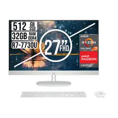 HP - TODO EN UNO AMD RYZEN 7 7730U SSD 512GB RAM 32GB 27" FHD