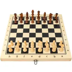 GENERICO - Juego De Ajedrez Internacional De Madera 29x29 cm Tablero Plegable Portátil
