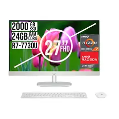 HP - TODO EN UNO AMD RYZEN 7 7730U SSD 2TB RAM 24GB 27" FHD