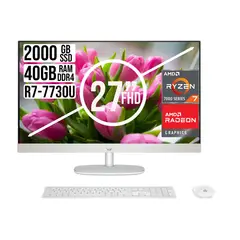 HP - TODO EN UNO AMD RYZEN 7 7730U SSD 2TB RAM 40GB 27" FHD
