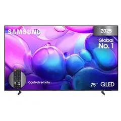 SAMSUNG - Televisor 75 pulgadas QLED Uhd4K Smart TV QN75Q6FAAKXZL Vision IA