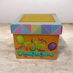 INFANTILES CAJUROMIX - Caja Regalo Con Mensaje Especial 14 Cm Feliz Cumpleaños