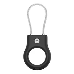 BELKIN - Secure Holder Con Cable Fino Metalico Para Airtag Negro