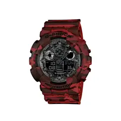 G-SHOCK - RELOJ ANÁLOGO DIGITAL PARA HOMBRE CASIO GA-100CM-4ADR - ROJO