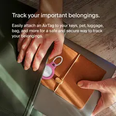 BELKIN - Holder Secure Con Llavero Para Airtag Rosa