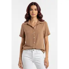 BOCARED - POMAROSA BLUSA ESTAMPADA PARA DAMA EN COLOR VERDE