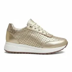 EVEGONZ - Tenis de Mujer Urban Calzado Dorado Cómodo