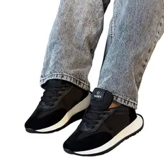 EVEGONZ - Zapatillas Deportivas Tenis Negro de Mujer