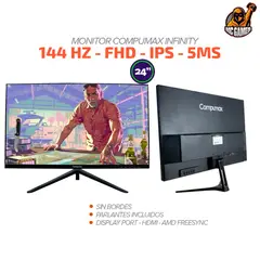 COMPUMAX - MONITOR GAMER INFINITY 24 144HZ FHD IPS PARLANTES INCLUIDOS