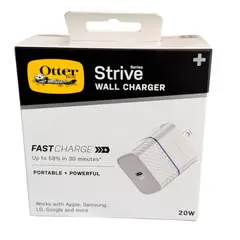 OTTERBOX - Cargador Pared USB-C 20W Blanco Rápido Celular Original
