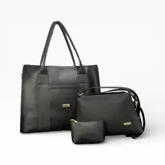 KARLA CHACON - Combo de Tres Piezas Bolso Shopper Manos Libres y Monedero