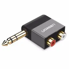 UGREEN - Adaptador De 6,35 mm Macho a 2 RCA Hembra Sonido Audio