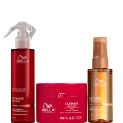 WELLA - Mascarilla Ultimate Repair + Oleo Miracle + Miracle Ultimate Repair