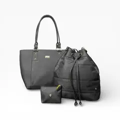 KARLA CHACON - Combo de Tres Piezas Bolso Shopper Manos Libres y Monedero