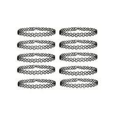 GENERICO - Gargantilla Collar Choker X 12 Unid Mujer Niñas Tatuaje