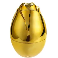 ZHOPI CO - Juego De Cubiertos 12pcs Acero Estuche Dorado En Forma De Rosa