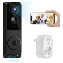 GENERICO - Timbre Inalámbrico Inteligente para casas Doble Cámara Wifi Con App