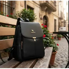 MULTIBAGS - Bolso Backpack en cuero para Mujer Estilo Europeo antirobo