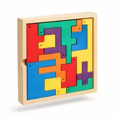 GENERICO - Rompecabezas De Bloques De Madera Con Animales Juguete Educativo De Creatividad Para Niños