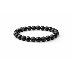UBMD - Manilla Pulsera Hombre Onix Piedra Lava 8mm
