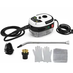 TECNOHOGAR JS - Limpiador a Vapor Eléctrico de Alta Presión 2500W Portátil para Hogar y Cocina