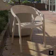 BOXBIT - SILLA EXTERIOR RATAN CURVE BEIGE