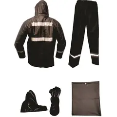 GENERICO - Impermeable Moto 4 Piezas Calibre 18 Original Sdc 2 Obsequios.