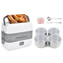 HOME - LONCHERA ELECTRICA A VAPOR 2 EN 1 PORTATIL