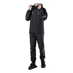 007PLUS - Impermeable Moto tipo sudadera Hombre Lluvia Reflectante Conjunto