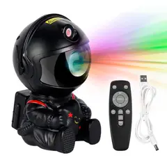 GENERICO - Lámpara Astronauta Proyector Galaxy Light LED con Nebulosa y Estrellas K-29