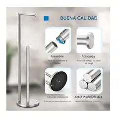 OEM - Soporte Para Papel Higiénico Moderno Plateado