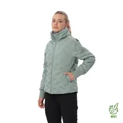 TOTTO - Chaqueta Acolchada para Mujer Bab Verde