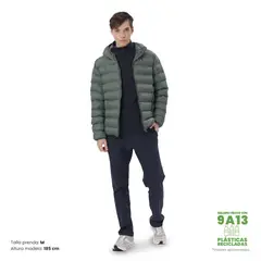 TOTTO - Chaqueta Acolchada para Hombre Colormen Pro Verde
