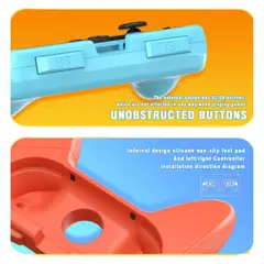 GENERICO - Duo Controller Grips Neon Joycon Compatible Switch 2