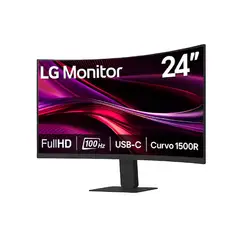LG - Monitor 24 FHD Curvo 100Hz USB‑C 24U421A‑BCWPQ