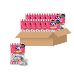 FINI - Masmelo Tornado Sabor Vainilla 80g 12 Pack