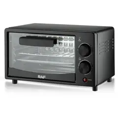 GENERICO - Horno Eléctrico De Mesa Negro Tostador 7L Raf