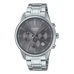 CASIO - Reloj Para Hombre Elegante MTP-E515D-8A Gris Plateado