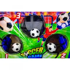 GENERICO - Juego De Fútbol Infantil Con Portería De Puntería + Pelotas Azul