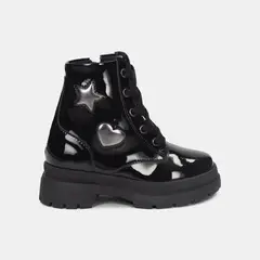 BUBBLE GUMMERS - Botas Para Niña Bubblegummers Negro Andrea First Step Girls 1 +