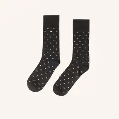MARIO HERNANDEZ - Medias Cruz Extrafina Negro Gris MH Socks