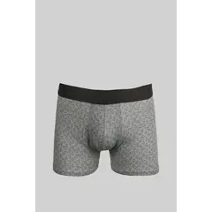 KOAJ - Bóxer gris brief-medio con elástico y diseños de figur Hombre