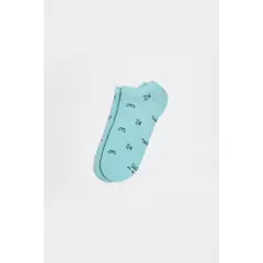 KOAJ - Medias verdes claras tobilleras con diseño de insectos Mujer