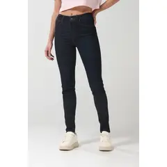 KOAJ - Jean azul push up tiro alto con realce posterior y bols Mujer