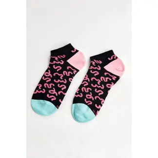 KOAJ - Medias azules oscuras tobilleras con diseños de animal Mujer