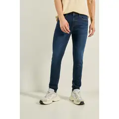 KOAJ - Jean súper skinny para hombre en tono azul oscuro cuenta HOMBRE