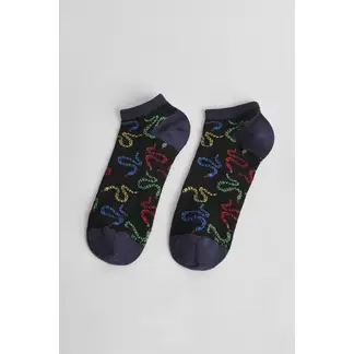 KOAJ - Medias unicolores tobilleras con contrastes y figuras Hombre