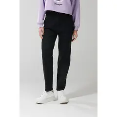 KOAJ - Jean mom bota recta negro con tiro súper alto Mujer
