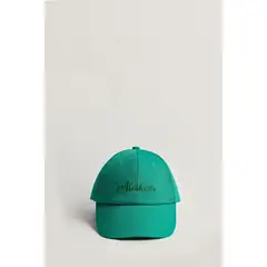 KOAJ - Cachucha verde oscura beisbolera con bordado college MUJER