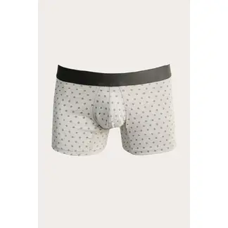 KOAJ - Bóxer gris trunk-corto con diseños de figuras y tiro b Hombre